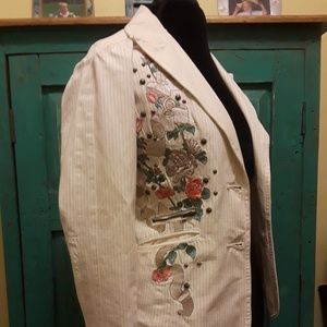 Beautiful Embroidered Womens/ Jrs Blazer Sz M